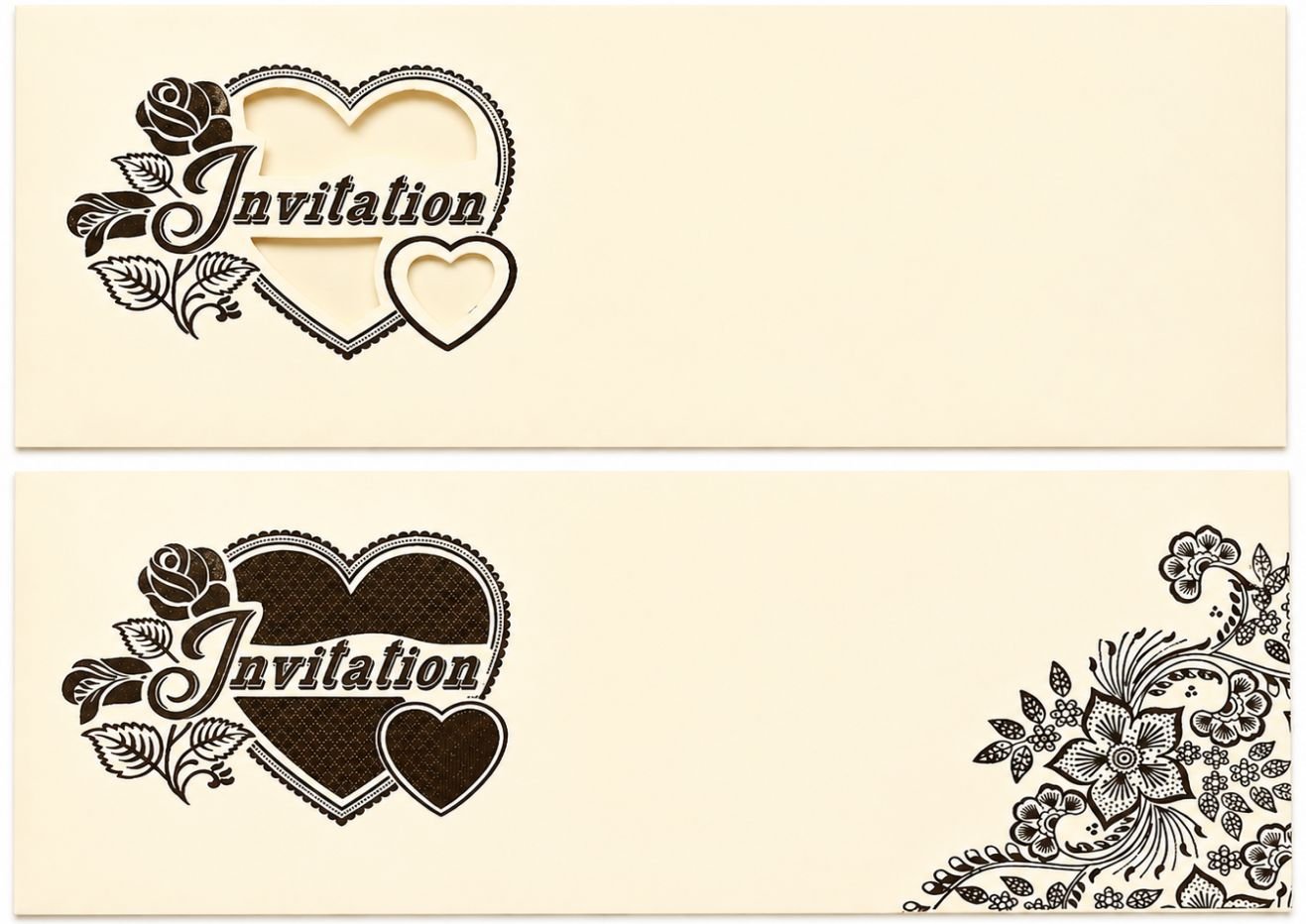 Premium Wedding Invitation Card | 10x4.5 Landscape Card